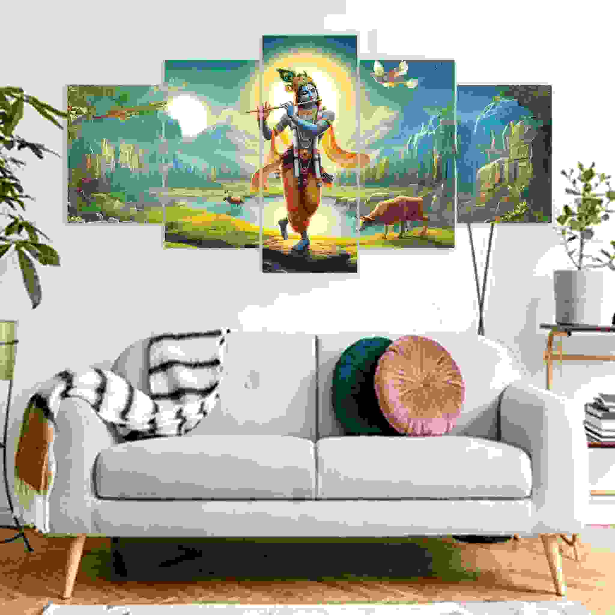 krishna canvas print