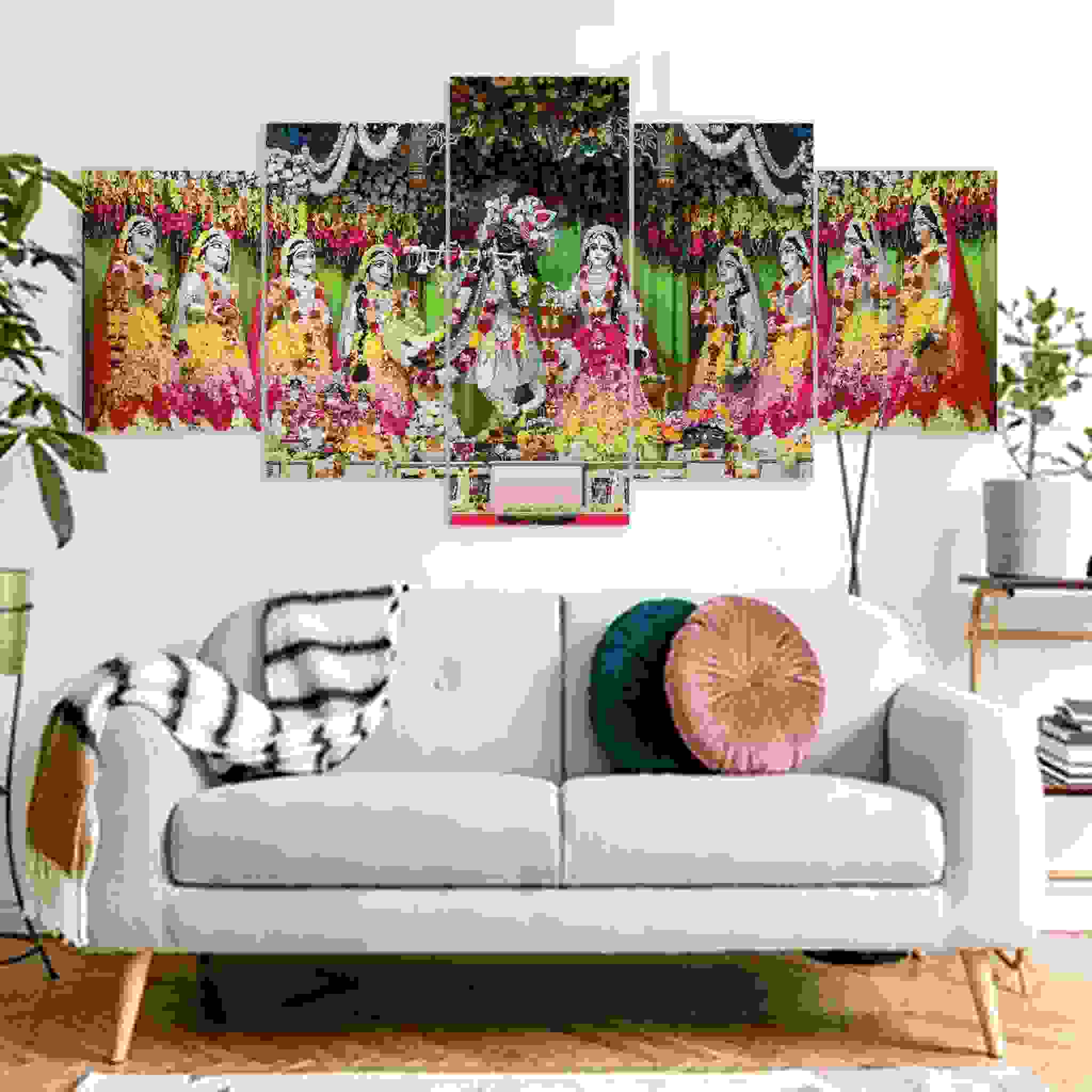 radha krishna canvas