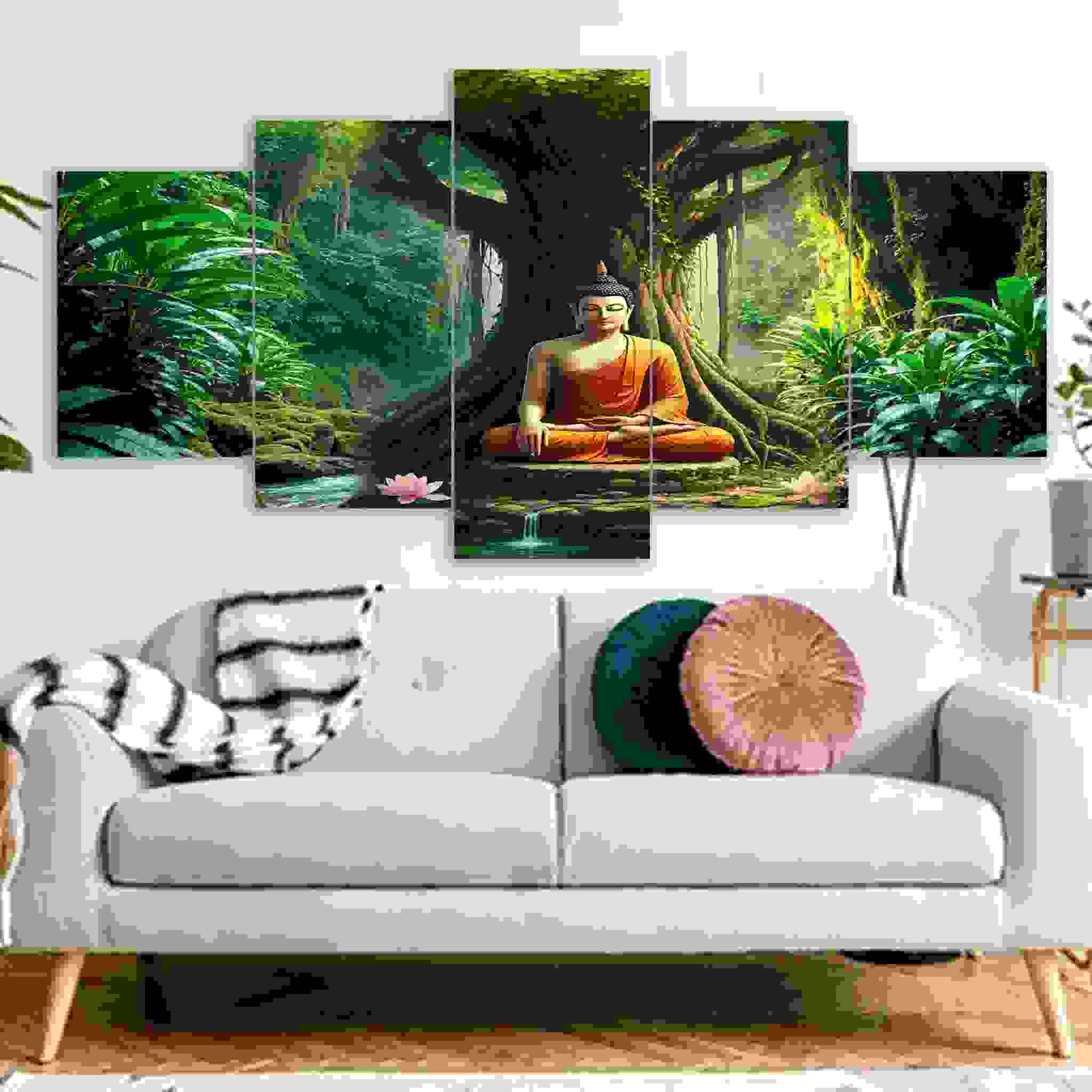 Sacred Gautam Buddha Canvas Print