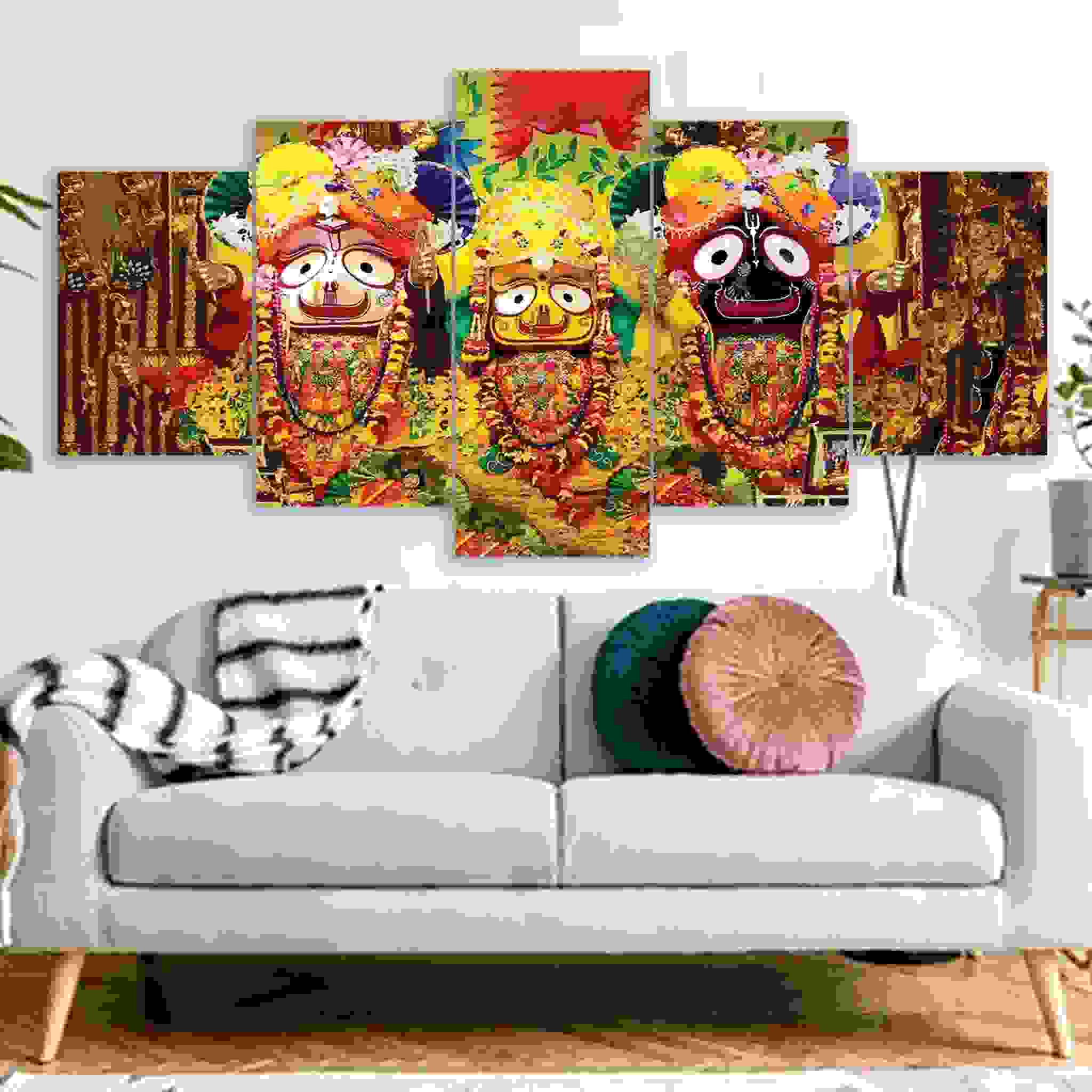 Jagannath Hindu Religious Canvas Wallboard Print